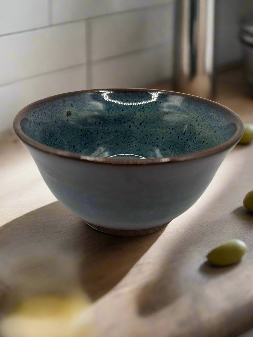 Brown and Blue Bowl