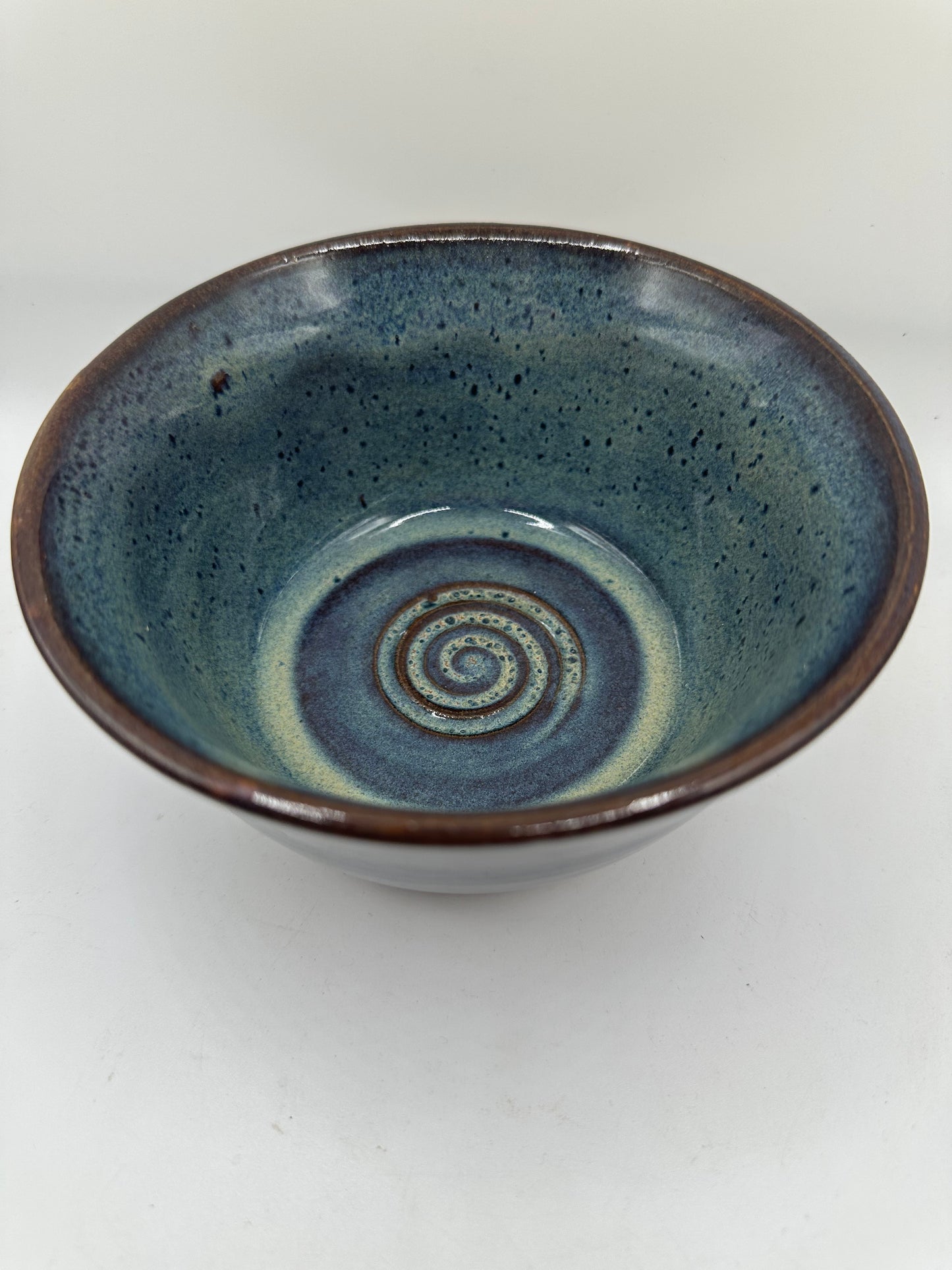 Brown and Blue Bowl