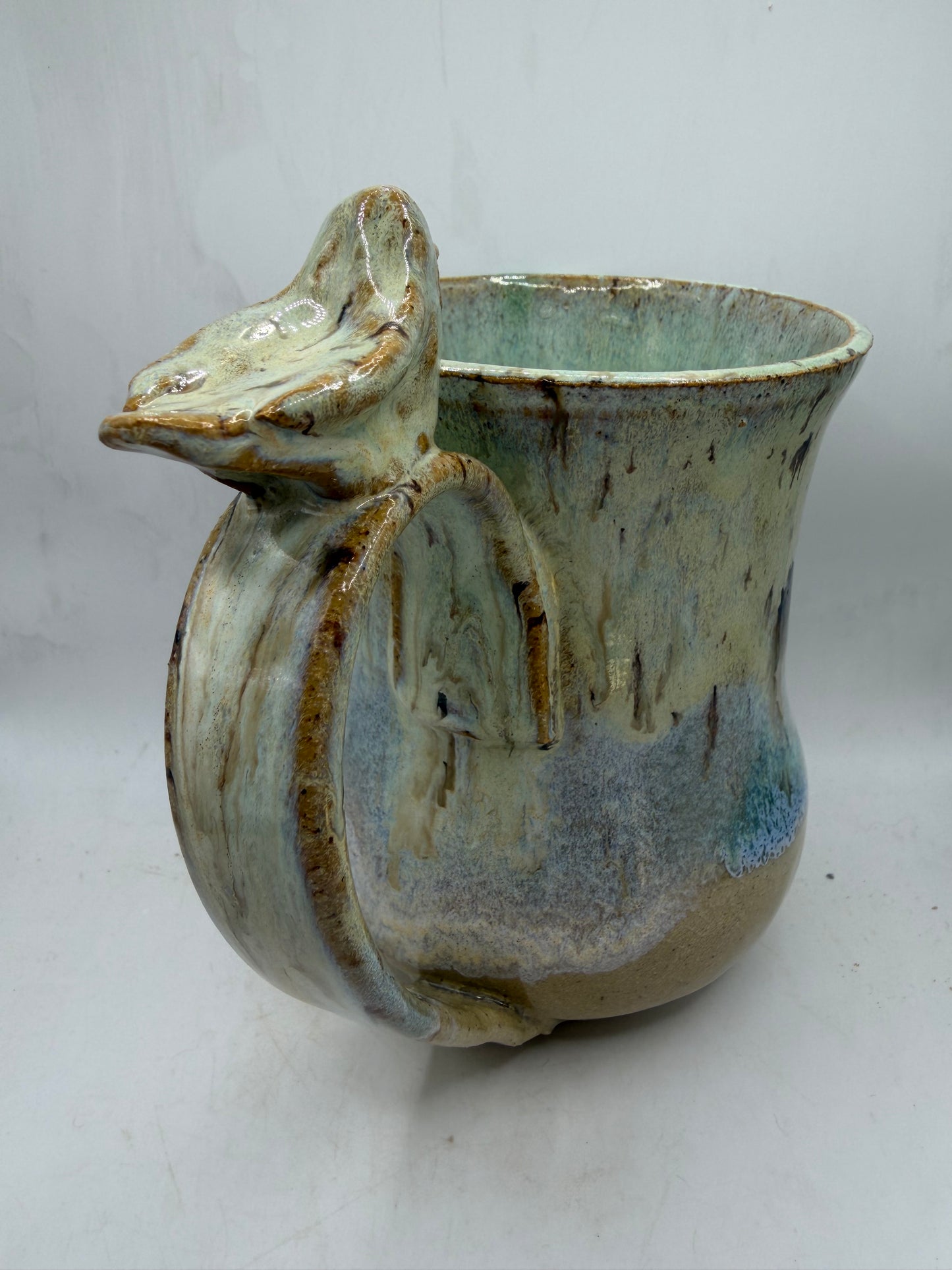 20 oz. Bird Mug-Sand and Sea Design