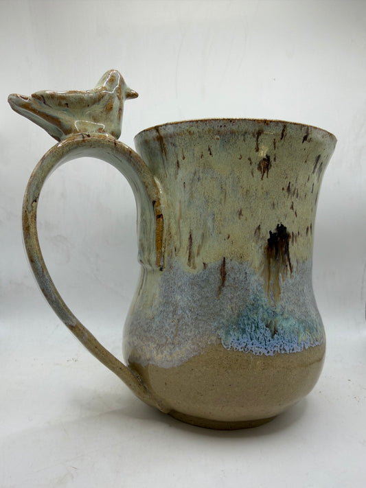 20 oz. Bird Mug-Sand and Sea Design