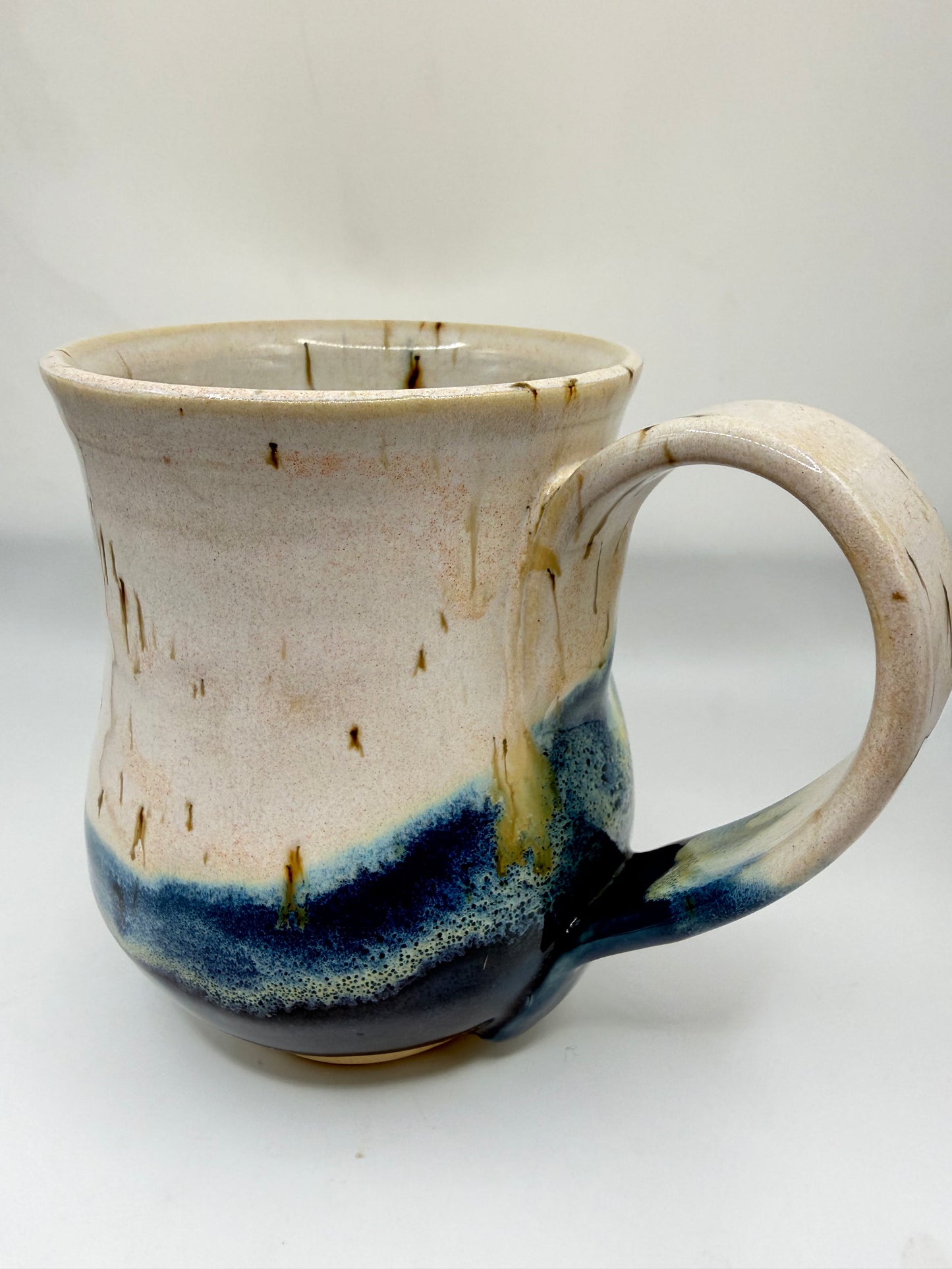 Blue and White Chip Mug