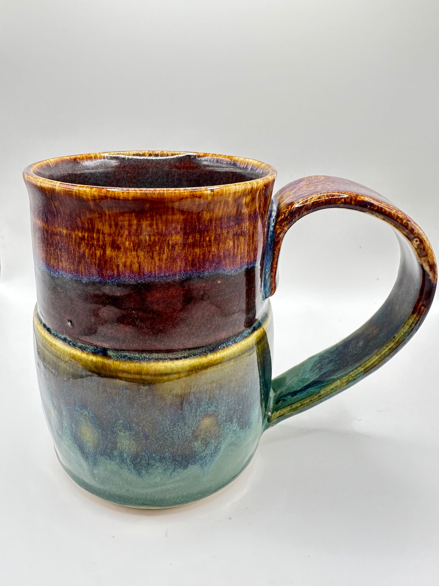 Brown and Green Mug