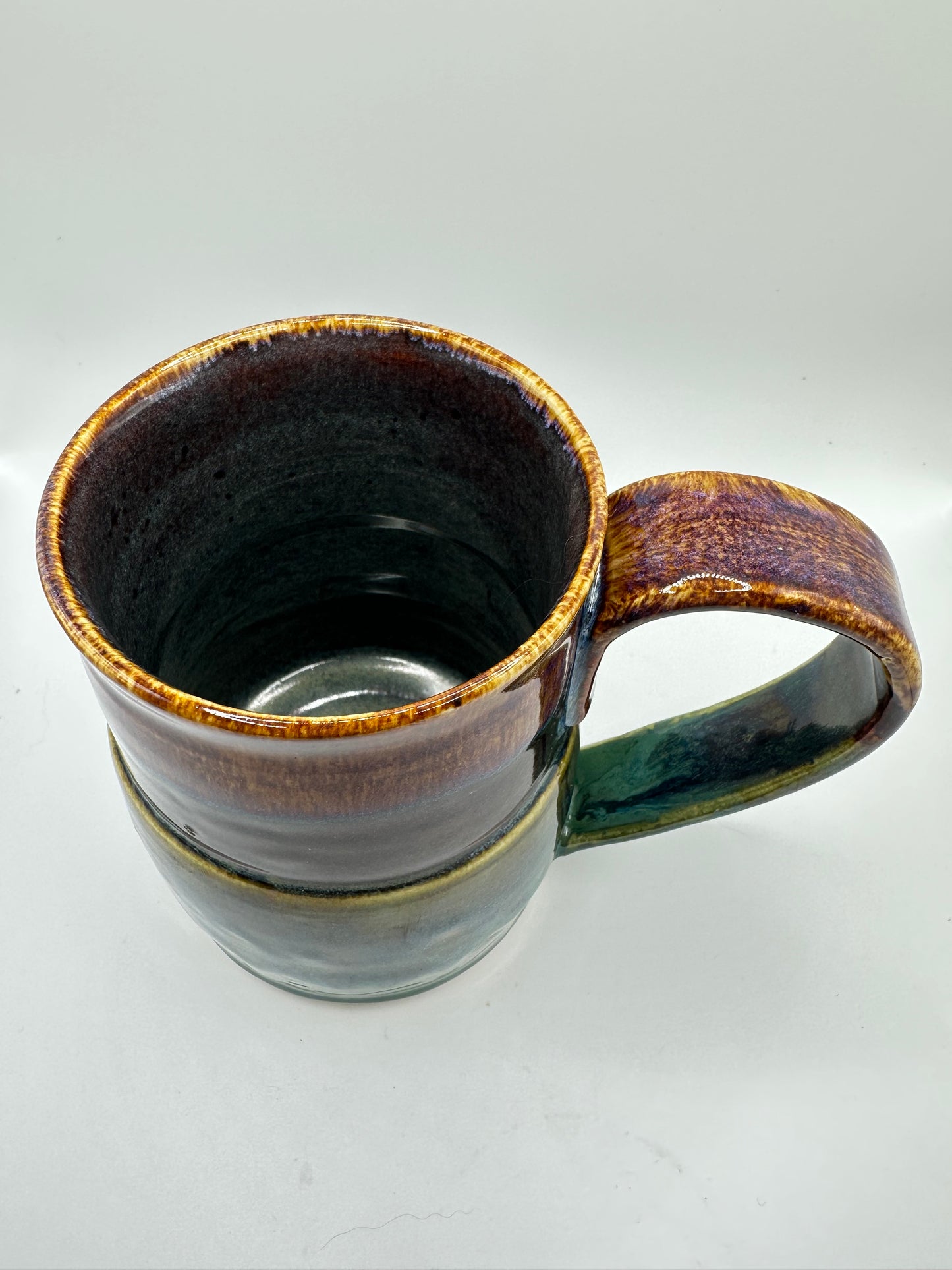 Brown and Green Mug