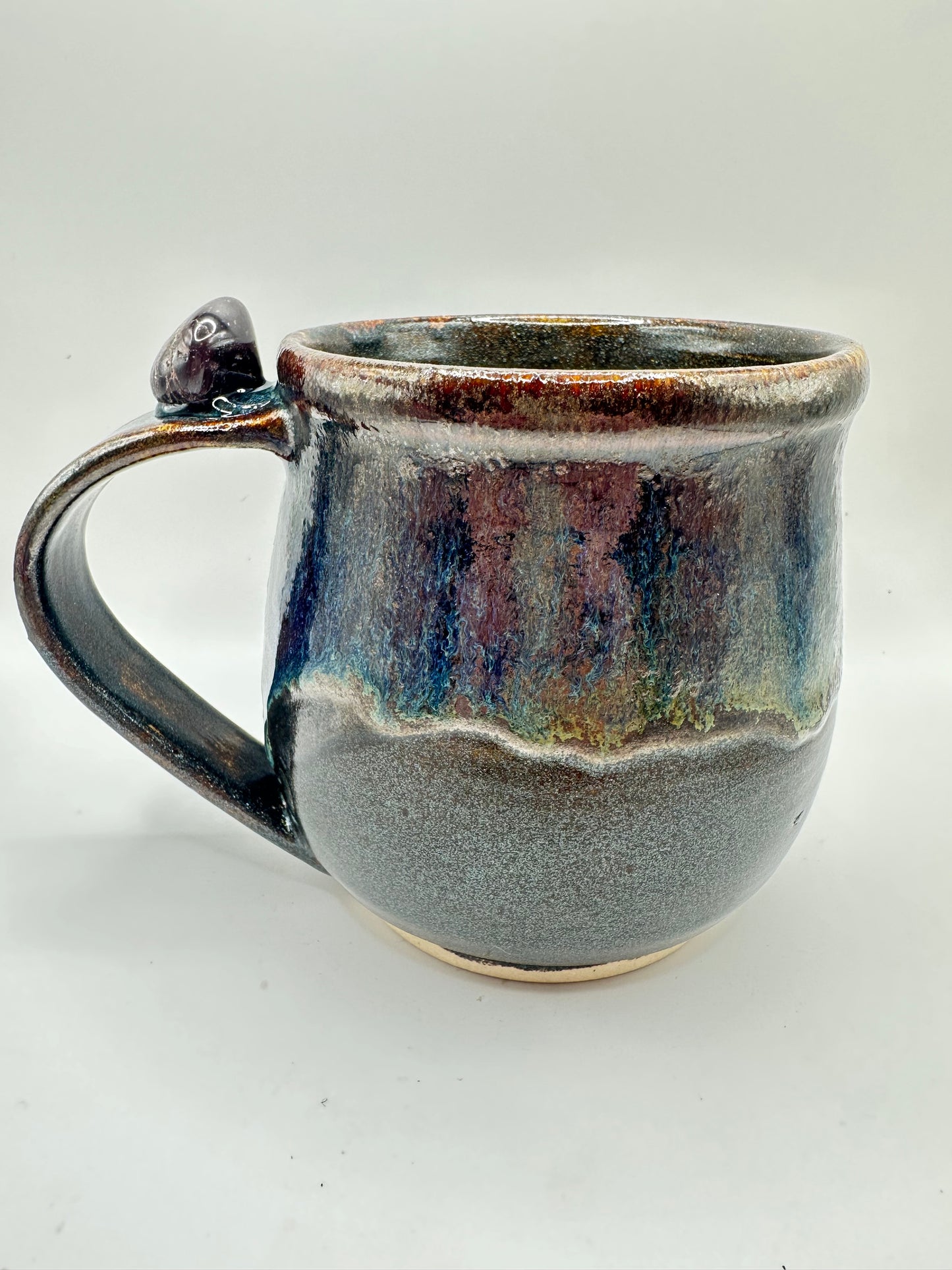 #2 - Garnet Cosmic Galaxy Mug (Garnet stone attached to the handle)