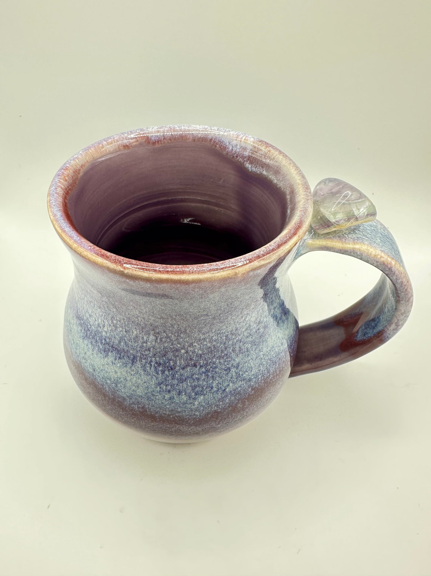 #5-Amethyst Mug (Purple Mug with Amethyst Stone attached to the handle)