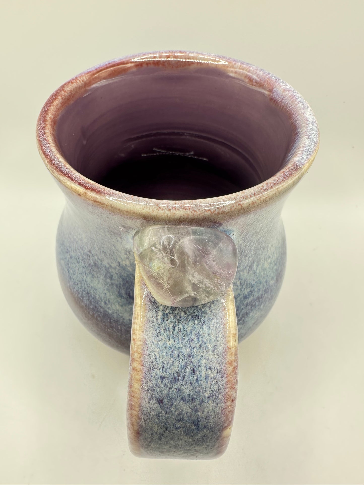 #5-Amethyst Mug (Purple Mug with Amethyst Stone attached to the handle)