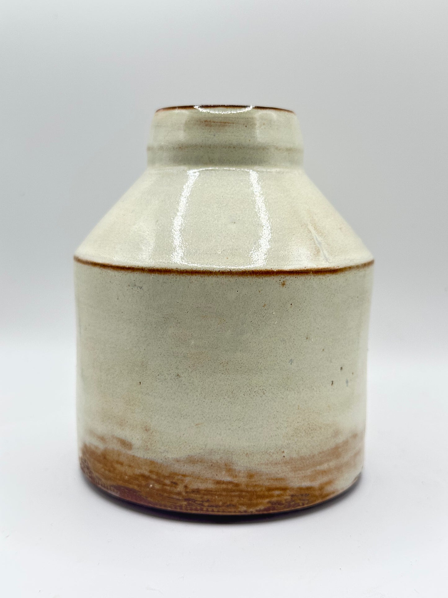 Bud Vase Off-White Rustic