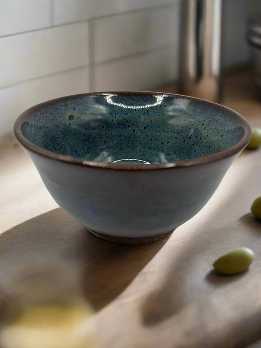 Brown and Blue Bowl