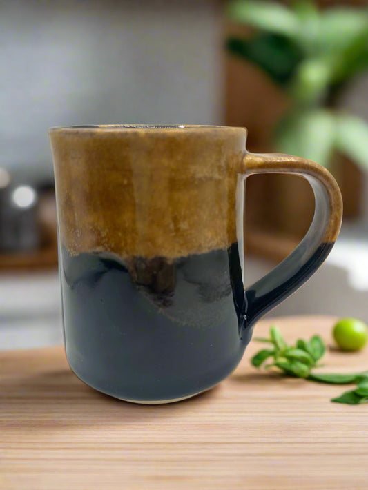 Brown and Black Mug