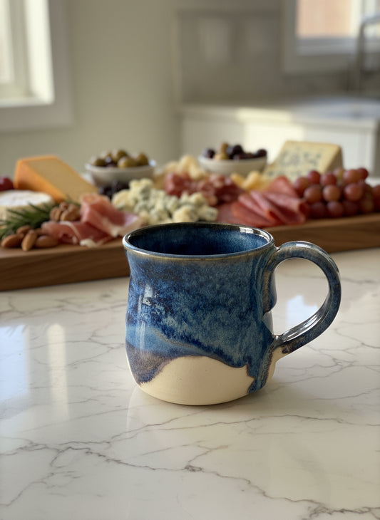 Blue and White Mug